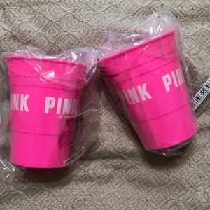 VS PINK cup & pizza inflatable cup holder